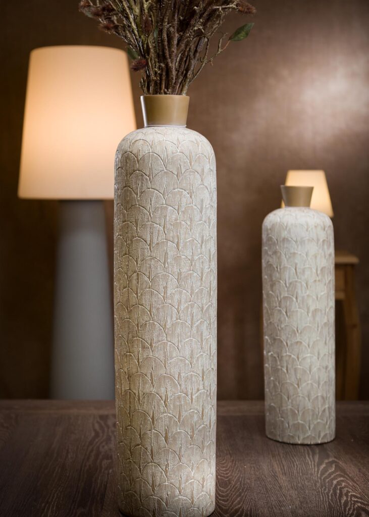 vasi in ceramica per interni stretti vista frontale